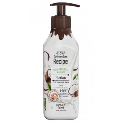 EVA OPTIMUM CARE RECIPE COCONUT SCENT NOURISHING BLEND LOTION FOR NORMAL SKIN 370 ML